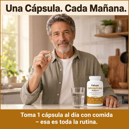 Natoquinasa de Máxima Potencia 10,000 FU — Apoyo a la Circulación para Hombres y Mujeres (25 a 65+ Años)